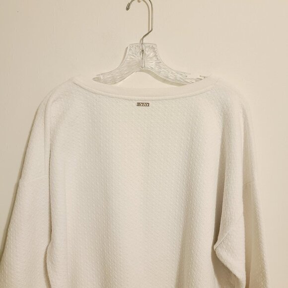 Marc NY Performance | Women's C'est La Vie Novelty Cream Sweatshirt (Size 2X) - Picture 11 of 13
